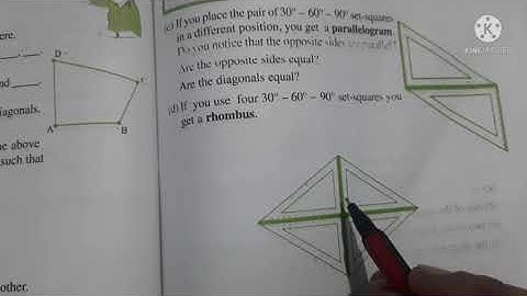 Quadrilateral Exercise 5.7 Class 6th Maths