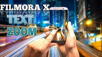 Text zoom effect|| tutorial || filmora X || amazing effect