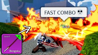 These Rengoku Combos Are SO FAST.. (Blox Fruits)