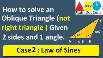 Triangle Solving Simplified: Solving SSA Triangles with Two Sides and One Angle using Law of Sines