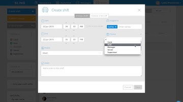 How to schedule shifts on Sling