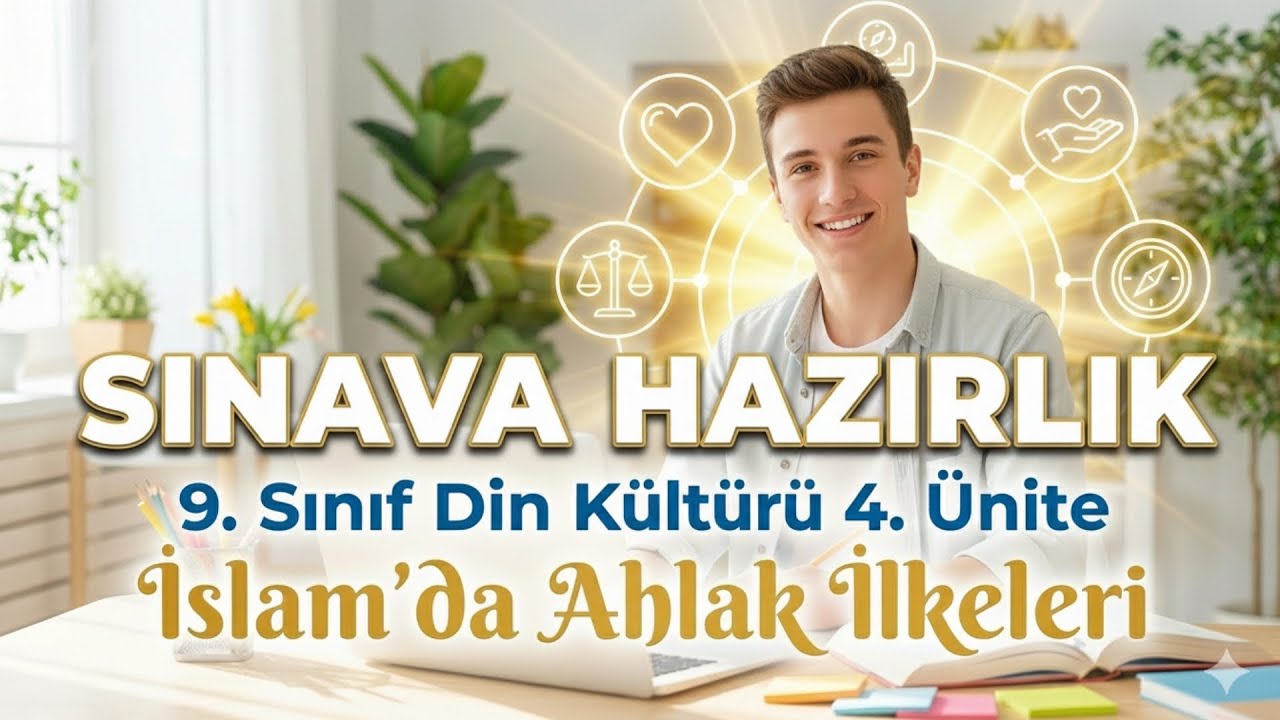 9. Sınıf Din Kültürü 4. Ünite Full Tekrar | İslam'da Ahlak İlkeleri