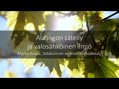 Video: Miten pyranometri mittaa auringon säteilyä?