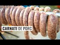 Cârnați de porc gustoși și suculenți - rețeta tradițională de cârnați de casă | Bucate Aromate