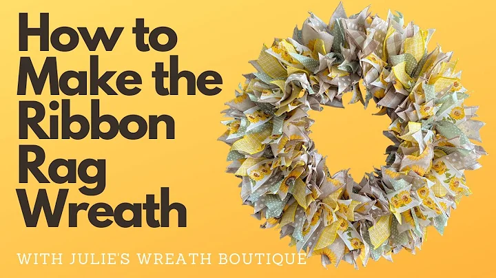 How to Make a Rag Wreath | How to Make a Ribbon Wr...