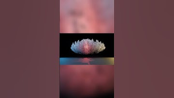 Dance of particles in this abstract animation created using Blender