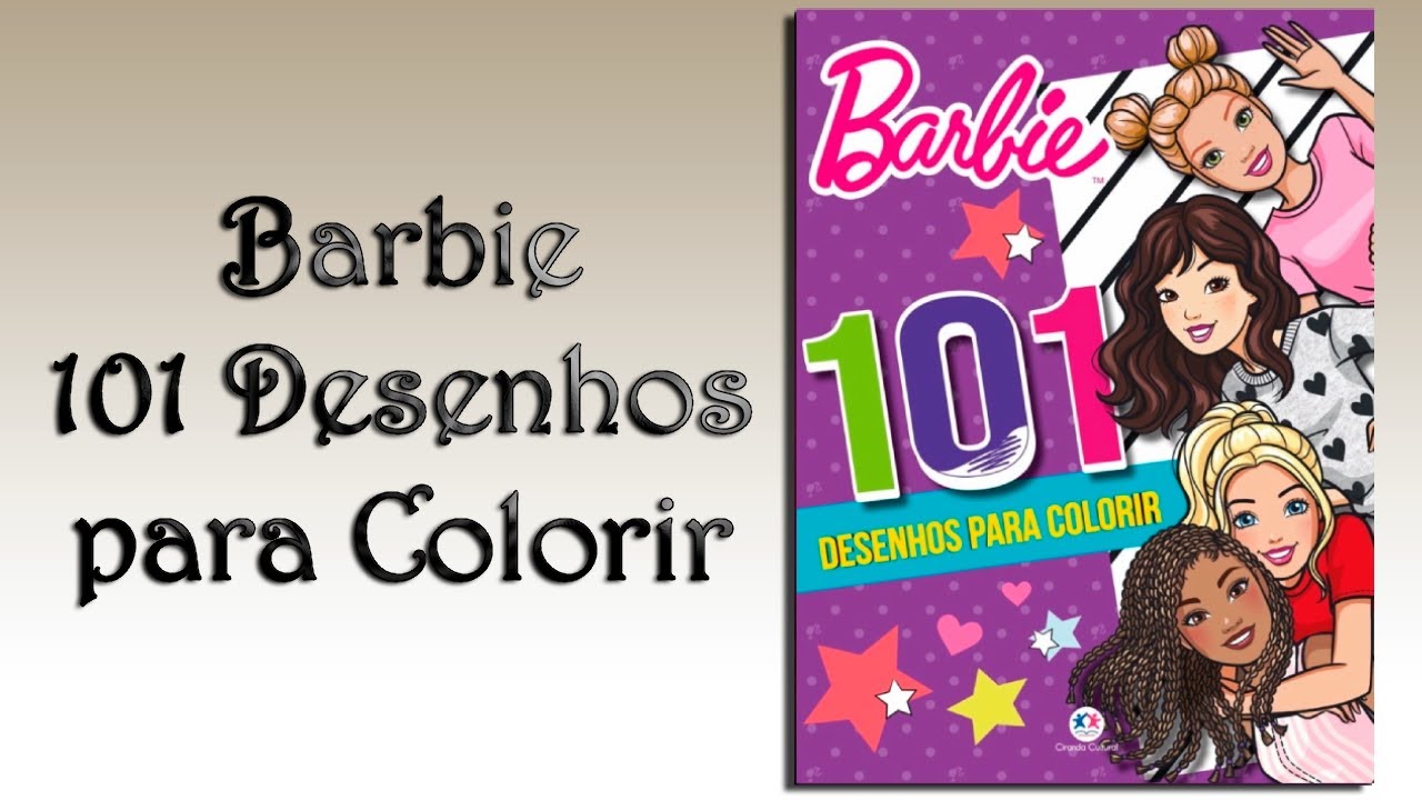 Desenho de livro para colorir das princesas barbie para crianças