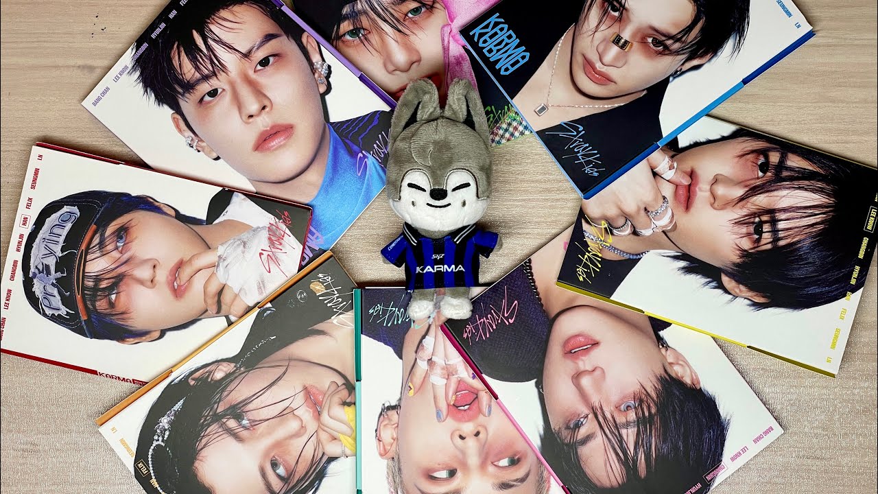 KARMA РАСПАКОВКА: СЕТ АККОРДЕОНОВ, СЕТ EVERLINE и FANS | KARMA STRAY KIDS 