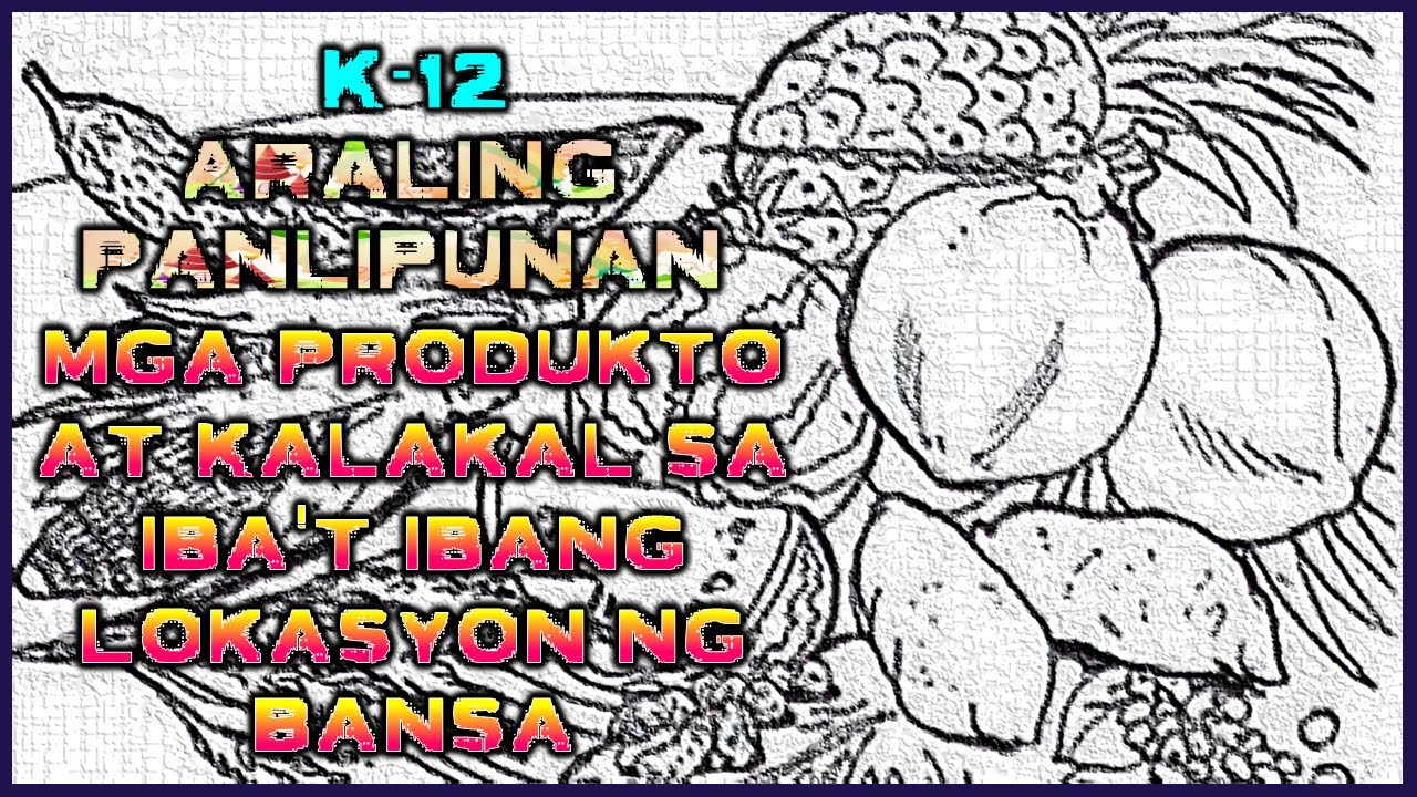 K-12 Araling Panlipunan Aralin 2: Mga Produkto at Kalakal sa Iba't