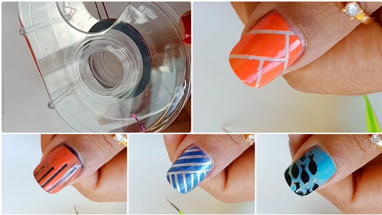 1. Stripping Tape Nail Art Designs - wide 9