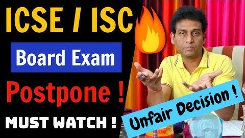 Unfair Decision ! 💥( ICSE/ISC Board Exam 2021 ) 🙏