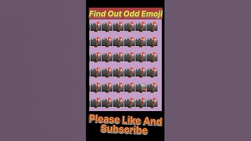 Memory Test 🤯 || Find the Odd Emoji Out || image puzzle #puzzle #shortvideo #short #shorts #ytshorts