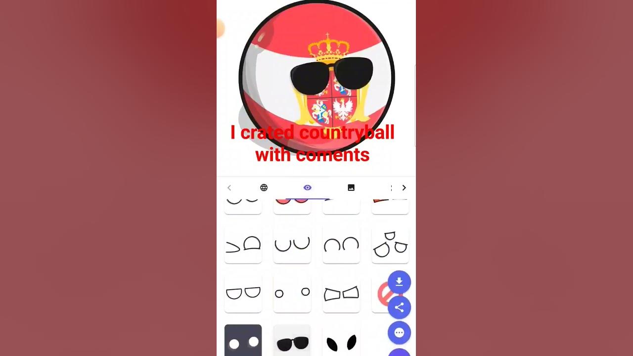I created countryballs #shorts - YouTube