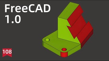 FreeCAD Tutorial for beginners,basic model exercise-108