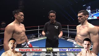 Hayato Suzuki vs Vitor Tofanelli/K-1 SUPER LIGHTWEIGHT／3min.×3R・Ex.1R～K’FESTA.4 Day.1～