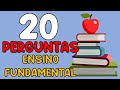 QUIZ COM 20 PERGUNTAS DO ENSINO FUNDAMENTAL PARA TESTAR SEUS CONHECIMENTOS GERAIS / #queroquiz