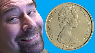 New Zealand 5 cents 1967 coin