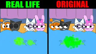 Best Tiktoks Of Incredibox Sprunki War Of Farts Real Life Vs Original