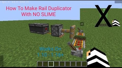 How To Make A Rail Duplicator With NO SLIME | Minecraft
