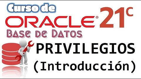 Oracle Base de Datos 21c desde cero para principiantes | PRIVILEGIOS -  [Introduccion]  (video 65)