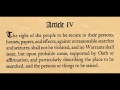 Bill of Rights Common Law Explained 4th Article