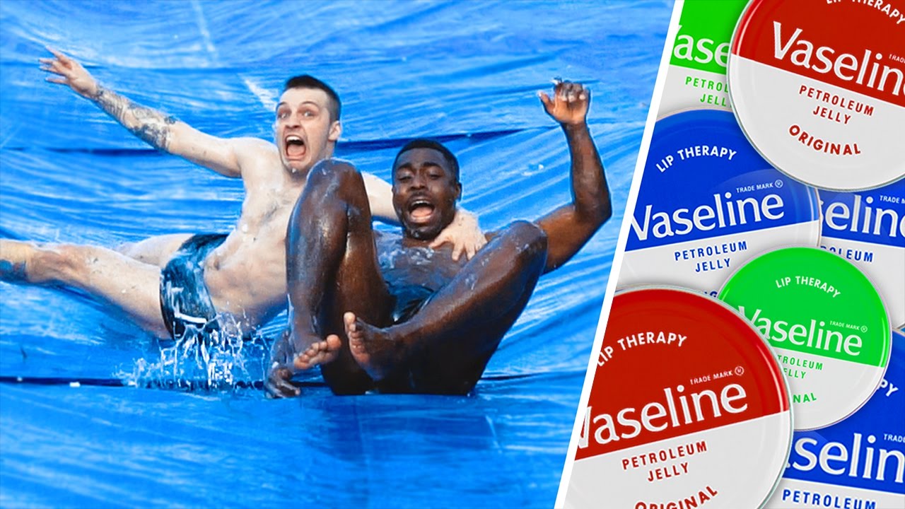 Insane Downhill Vaseline Slip N Slide Slippiest Ever Youtube