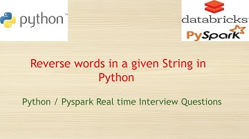Python | Reverse words in a given String.