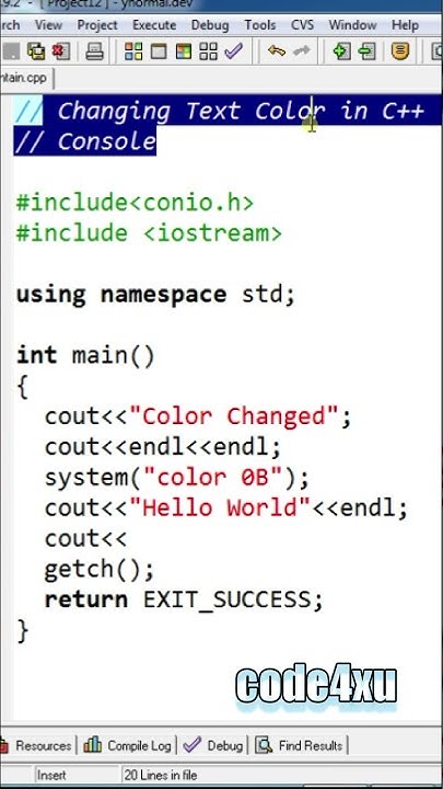 C++ Change console text color #shorts #c++ #c++ tutorial - YouTube