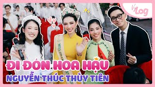 MC Song ngữ Đón Hoa Hậu Thuỳ Tiên về nước | Miss Grand International's homecoming VyLog Khánh Vy