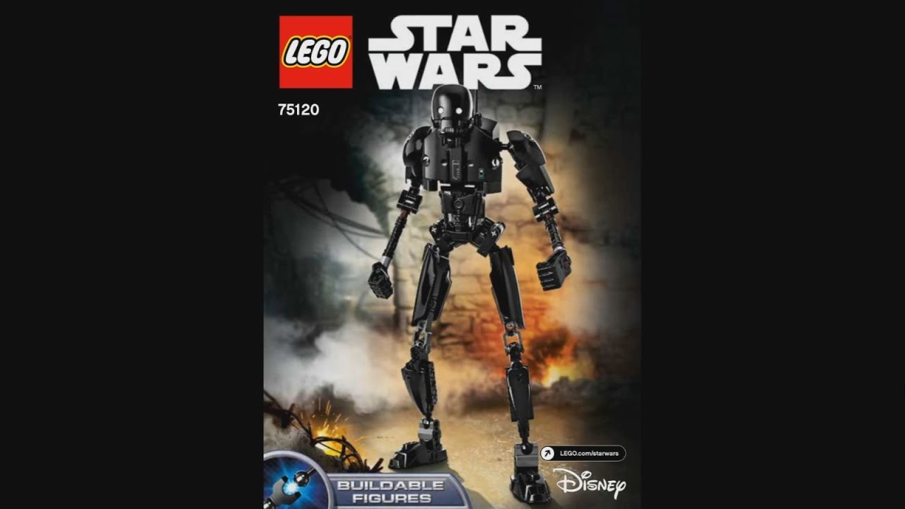 LEGO Constraction Star Wars 75120 K-2SO - instruction timelapse