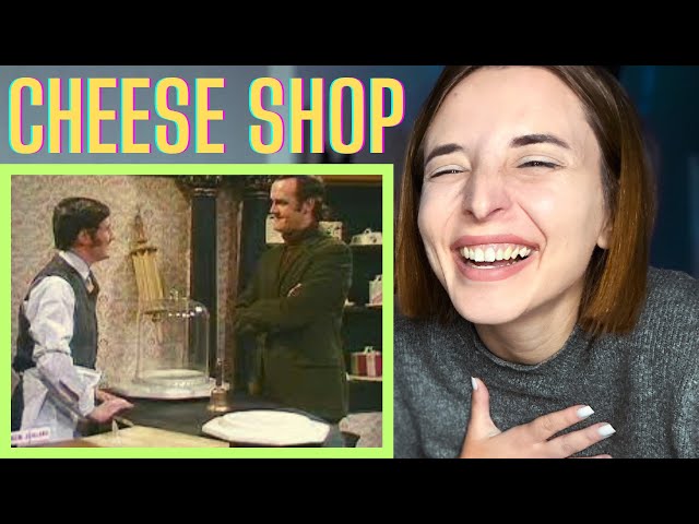 REACTING TO MONTY PYTHON | Cheese Shop! class=