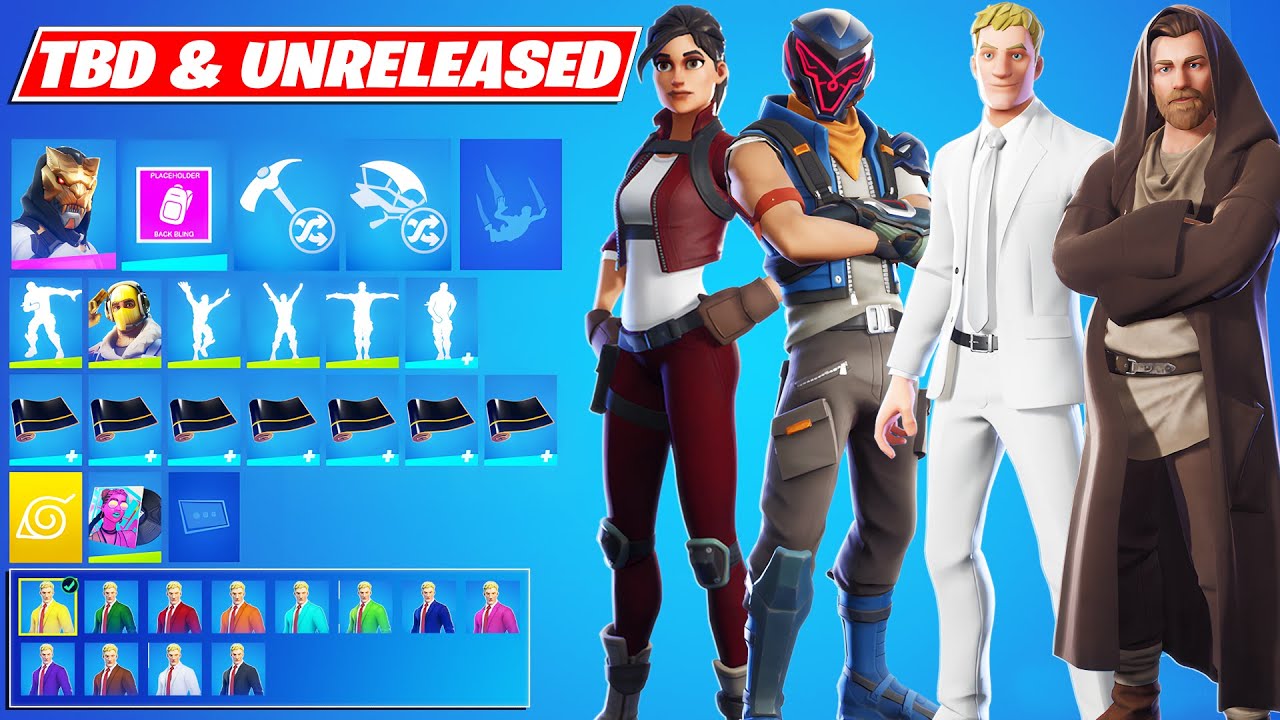 All Leaked TBD Skins! Fortnite YouTube