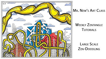 Large Zentangle Timelapse - Weekly Zentangle Tutorial Vol. 04