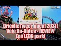 Drievliet weer open in 2021 volledig leeg park review  onrides