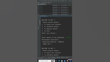 ATM Simulator in Java #java #programming #miniproject #shorts #atm #simulator #isc