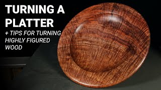 Turning a Platter - Woodturning Demo