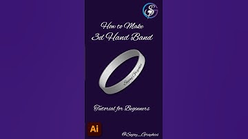 How to Make 3d Hand Band in Illustrator - Graphics Design Tutorial for Beginners #graphicdesign
