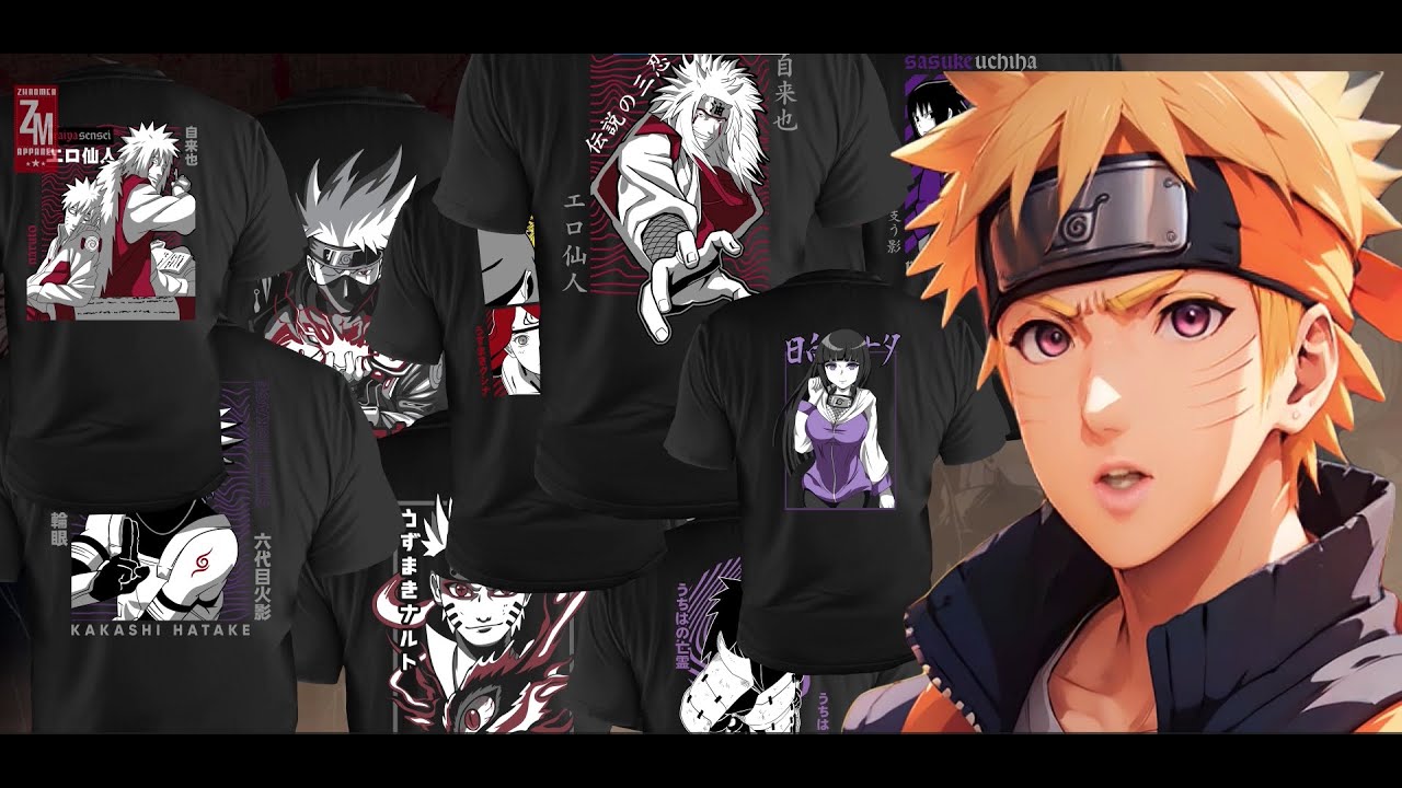 New Naruto Black T Shirts Collection