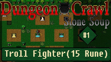 DCSS || Troll Fighter(15 Rune) || Ep.1