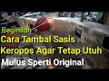 Restorasi mobil tua  cara tambal sasis keropos agar tetap utuh seperti original  by shol s