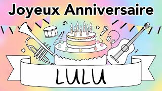 NOUVEAU Joyeux Anniversaire Lulu Guitare Jazz Manouche