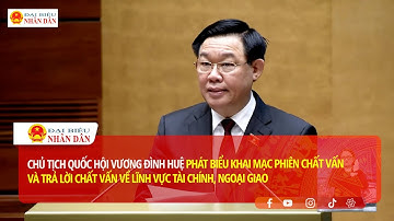 Khai mạc Phiên chất vấn và trả lời chất vấn về lĩnh vực tài chính, ngoại giao
