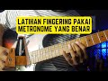 Belajar Fingering / Senam Jari Di Gitar Pakai Metronome Yang Baik Dan Benar