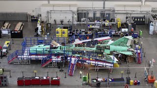 X-59 Quiet SuperSonic Technology aircraft, manufacturing time-lapse - April 2022 through July 2022