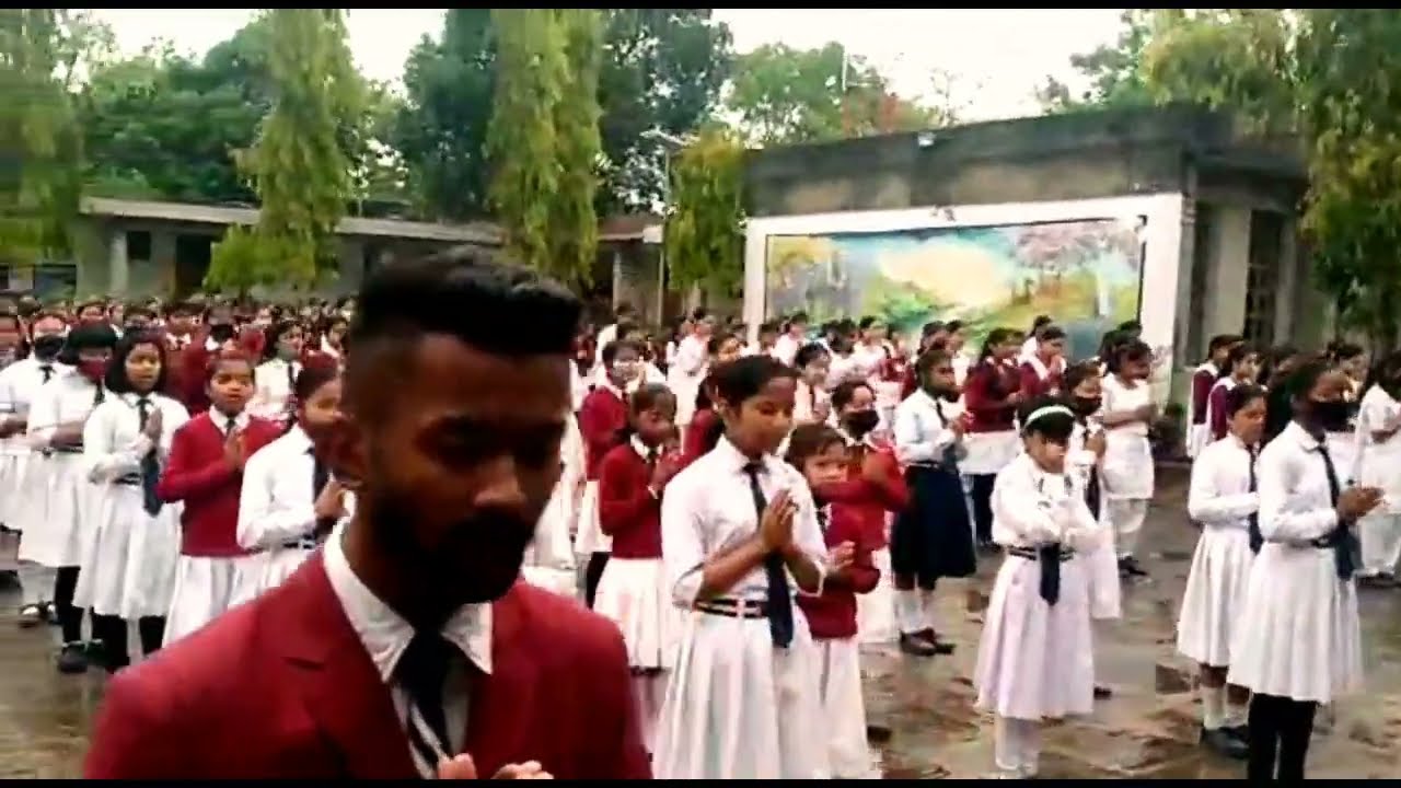 JNV morning prayer// jnv morning assembly// principal motivational ...