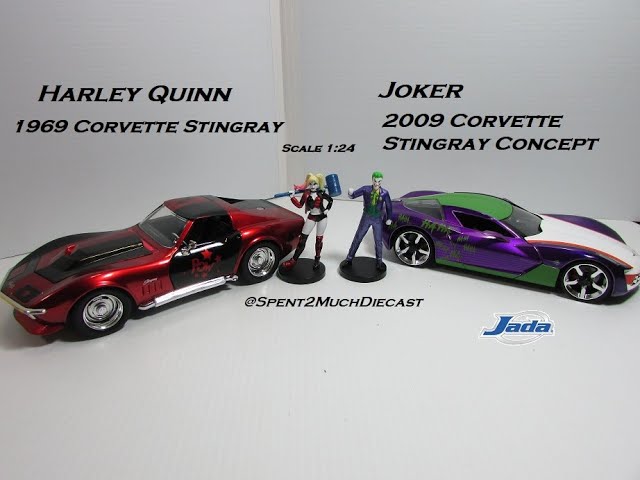 ミニカー The Joker 2009 Chevy Corvette Stingray DC Comics Batman The Joker & His 2009 Chevy Corvette