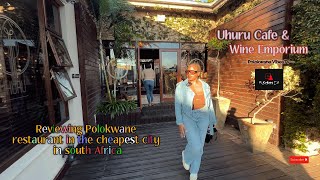 Restaurant Review In The Cheapest  City In South Africa | Uhuru Cafe & Wine Emporium |Polokwane