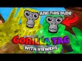 Playing gorilla tag with viewers