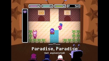 DELTARUNE Chapter 3 - Paradise, Paradise (unpixelated cover)