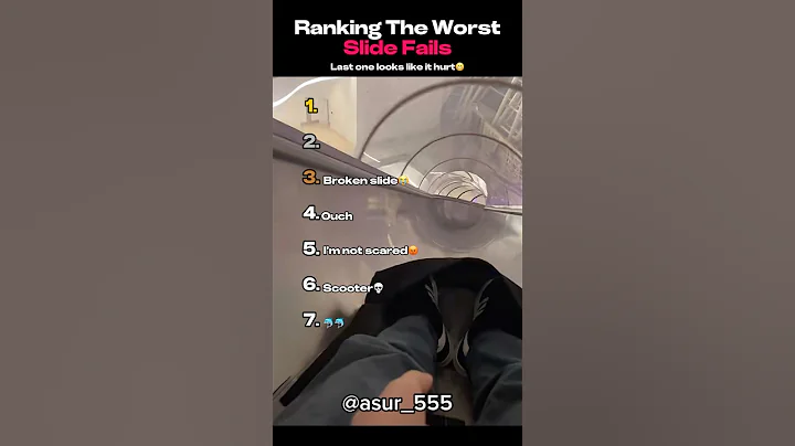 Ranking The Worst Slide Fails #tiktok #best